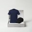 Navy Shirt / Black Cap