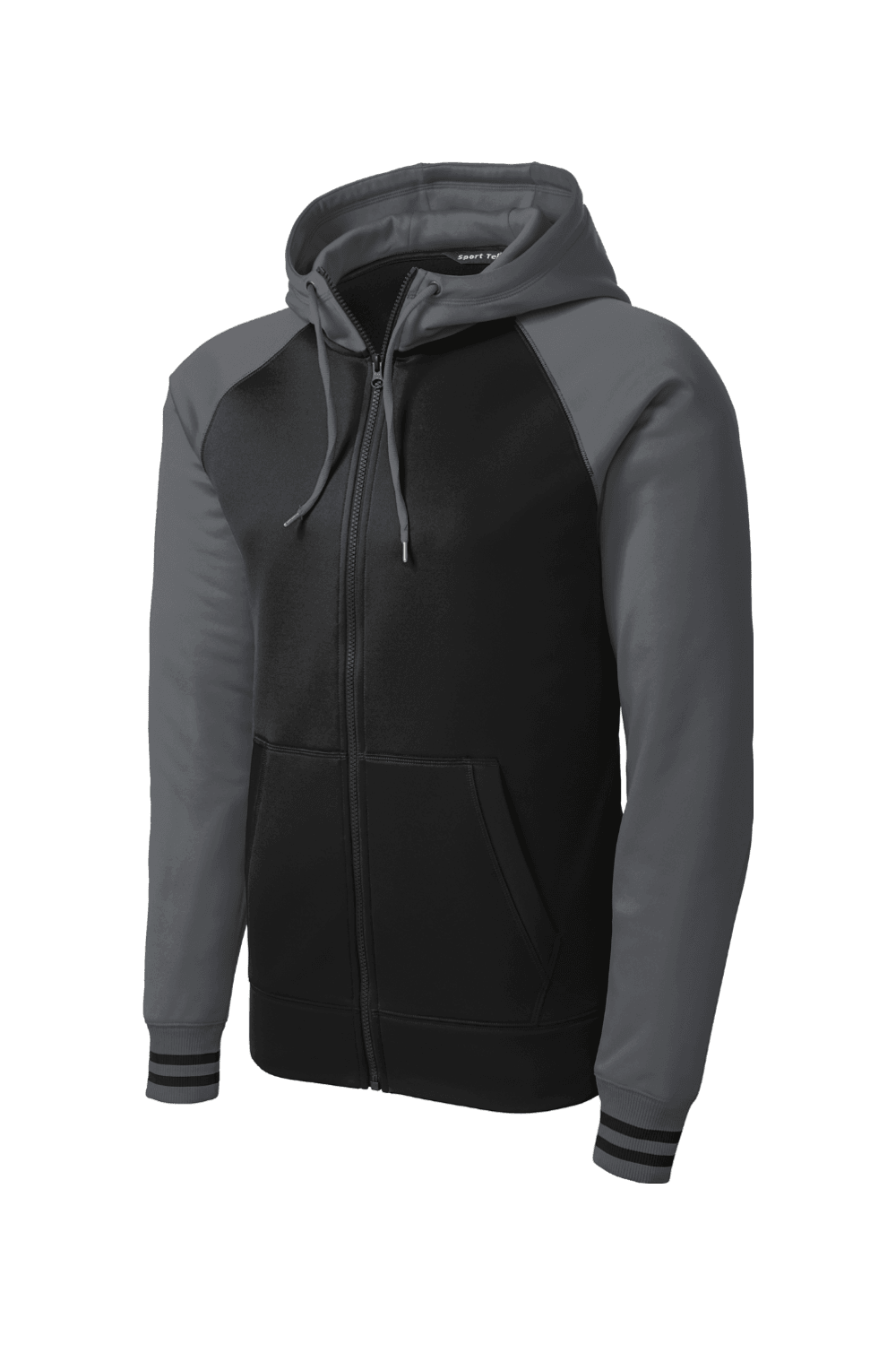 Sport-Tek Sport-Wick Varsity Fleece Full-Zip Hooded Jacket for