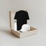 Black Shirt / White Cap / White Bottle