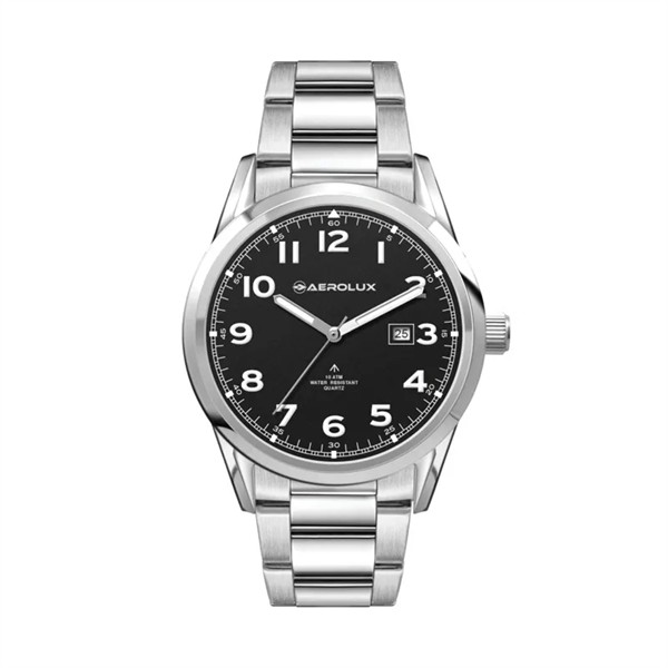 42MM SS, SILVER CASE, 3-HAND MVT, DTE for