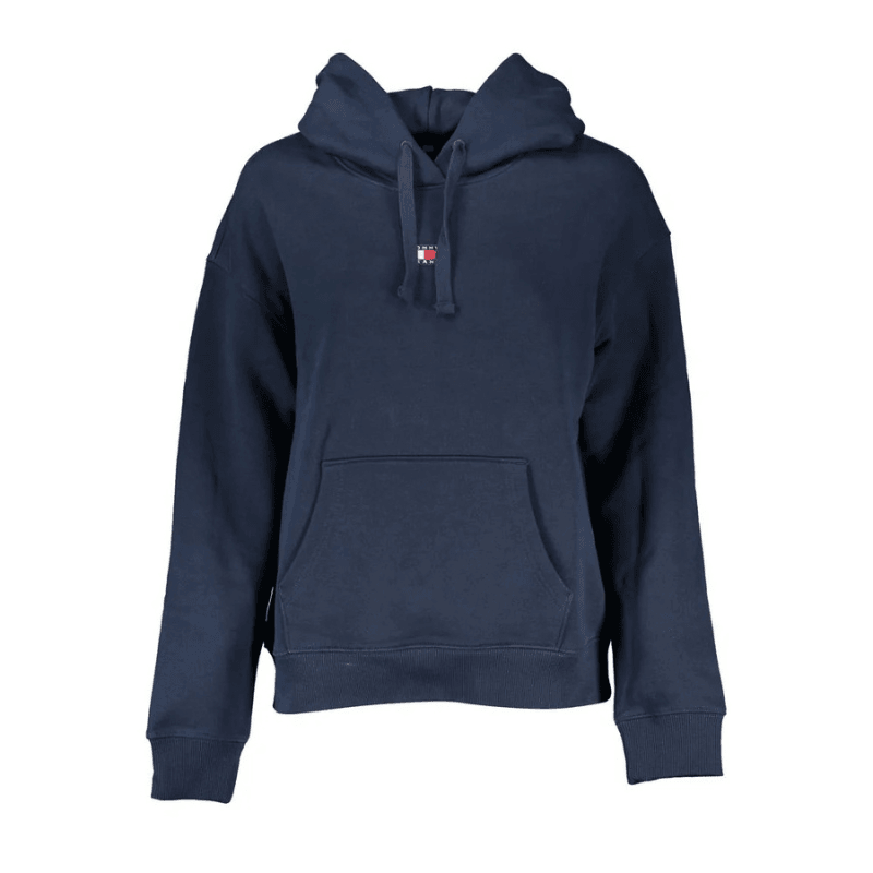 Tommy Hilfiger Blue Cotton Women Hoodie for