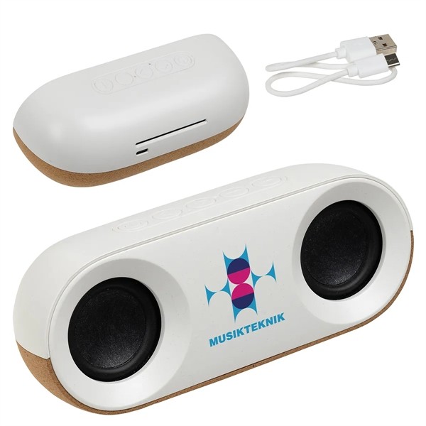 Ovation 10W Stereo Speaker Made With FSC® Cork & Recycled P for