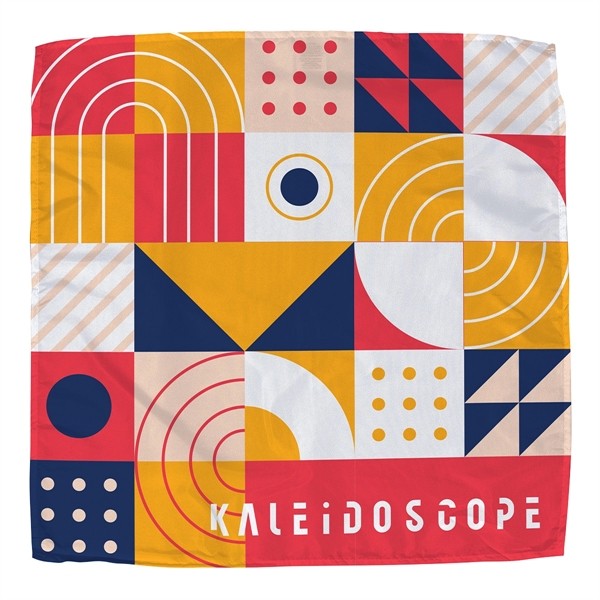 Poly Micro-Peach Bandana 21- x 21- - Full Color for
