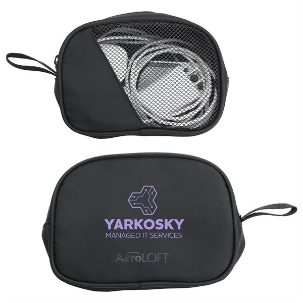 AeroLOFT® Jet Black Tech Organizer Mesh Pouch for