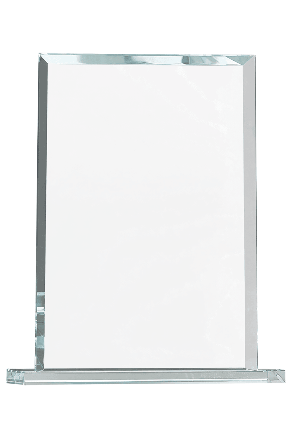 8 1/2" Rectangle Clear Glass Award for