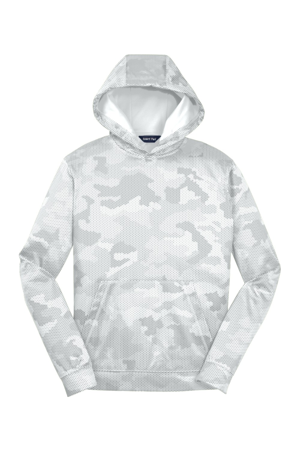 Youth Sport-Tek Sport-Wick CamoHex Fleece Hooded Pullover for