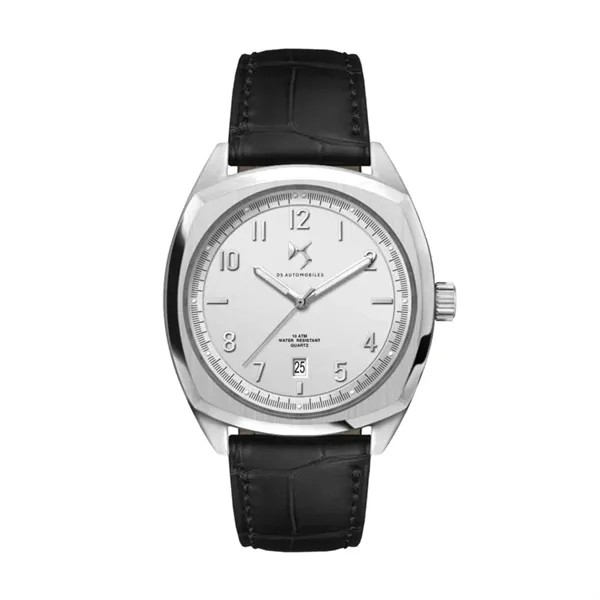 42MM, SS, SILVER CASE, 3-HAND MVT, DTE for