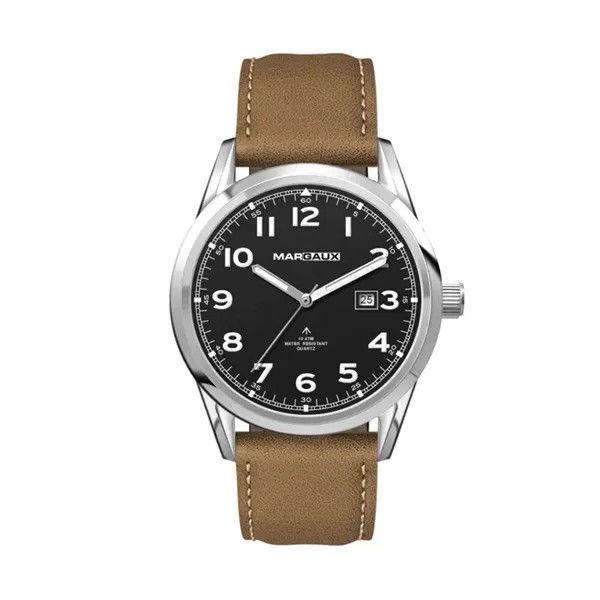42MM, SS, SILVER CASE, 3-HAND MVT, DTE for