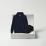Navy Hoodie / Black Cap