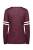 Maroon Heather/ White