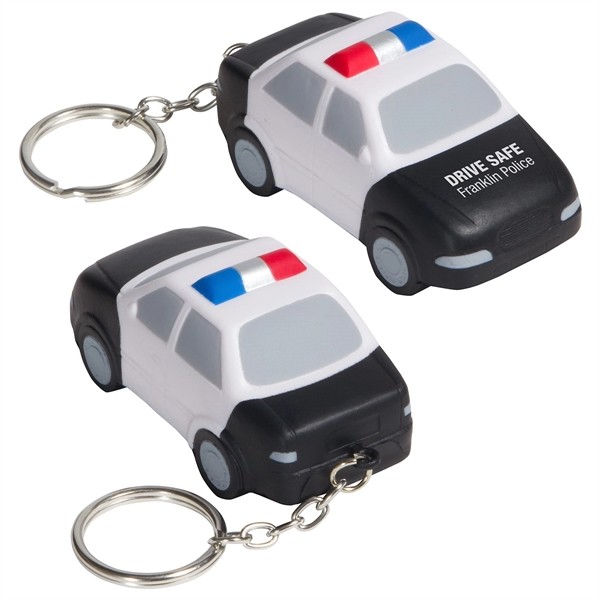 Police Car Stress Reliever Key Chain for
