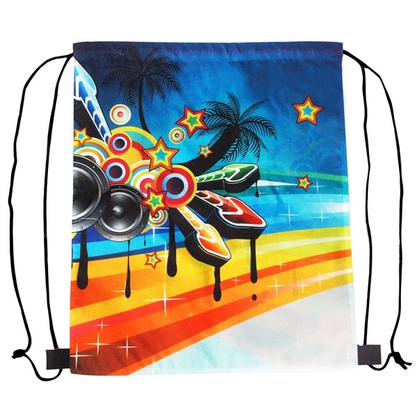 14" x 17" 210D Drawstring Bag 2 Sides Full Color Printed for
