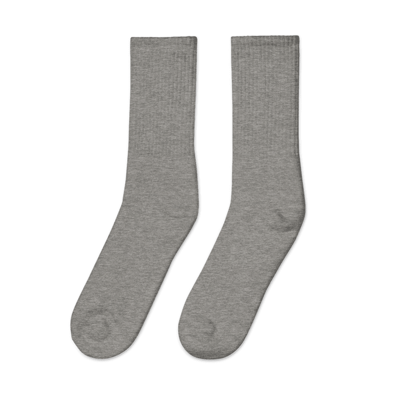 Embroidered Crew Socks for